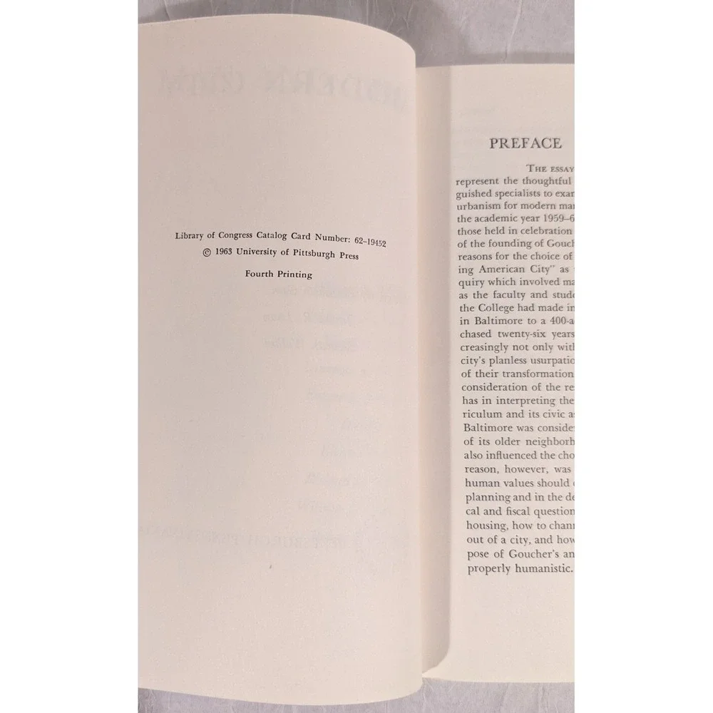 60s Man And The Modern City Essays University of Pittsburgh Urban Press Vtg 1966